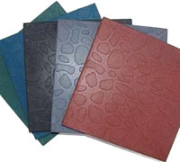 Rubberized Flooring Tiles